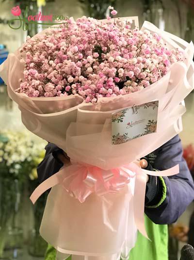 Bó hoa baby hồng - Nụ cười xinh