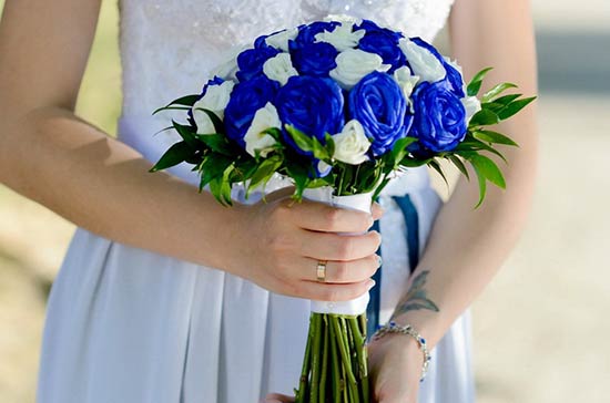 Hồng xanh kết hợp cực ý nghĩa trong lễ cưới