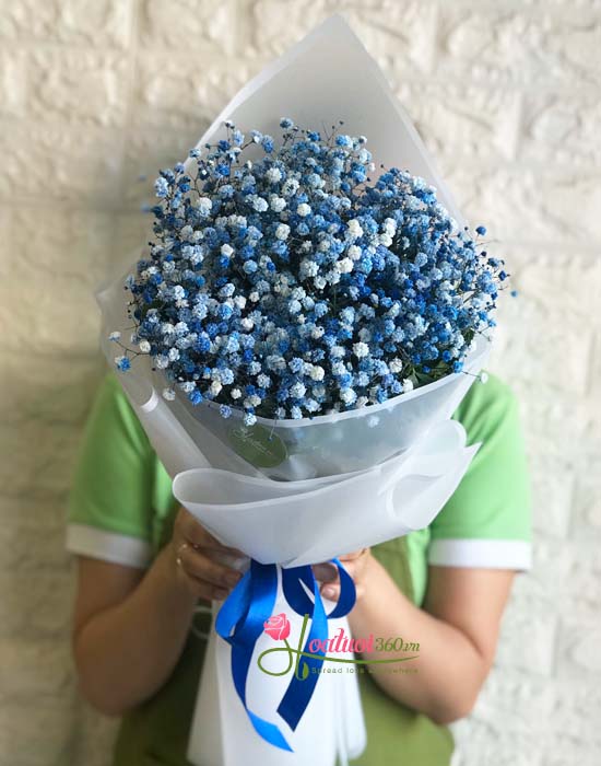 Bó hoa baby xanh - Tình yêu màu xanh