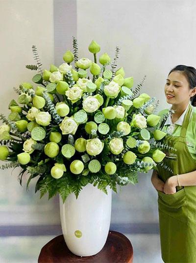 49+ mẫu lẵng hoa chúc mừng lễ khởi công đẹp, sang trọng