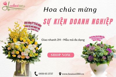 889+ mẫu hoa chúc mừng sự kiện doanh nghiệp đẹp, sang trọng