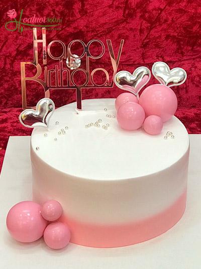 Bánh sinh nhật - Tình yêu màu hồng