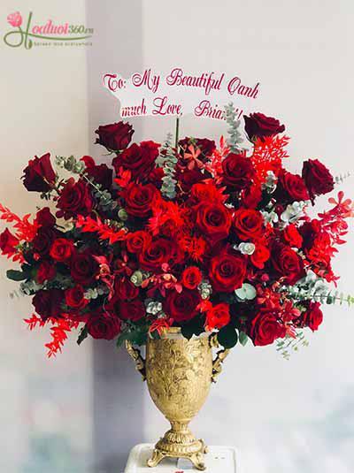 Bình hoa composite cao cấp hiện đại - Diễm lệ