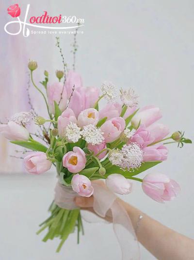 Bó hoa cưới Tulip - Chỉ cần có nhau