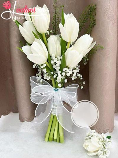 Bó hoa cưới Tulip - Mãi luôn bên em