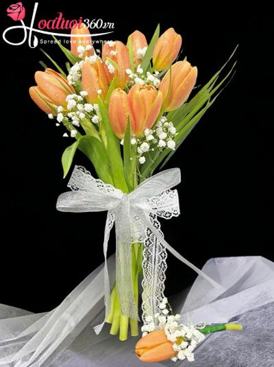 Bó hoa cưới Tulip - Mãi mãi về sau