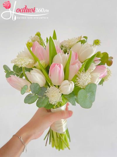 Bó hoa cưới Tulip - Me and you