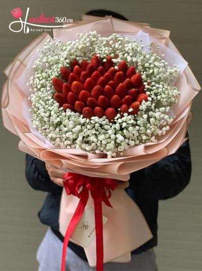 Bó hoa dâu tây - Vị ngọt ngào