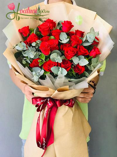Bó hoa hồng đỏ - Lời hẹn ước
