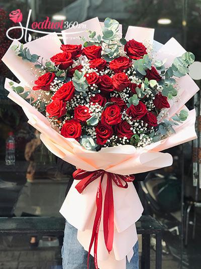 Bó hoa hồng Ecuador - Dấu yêu ơi