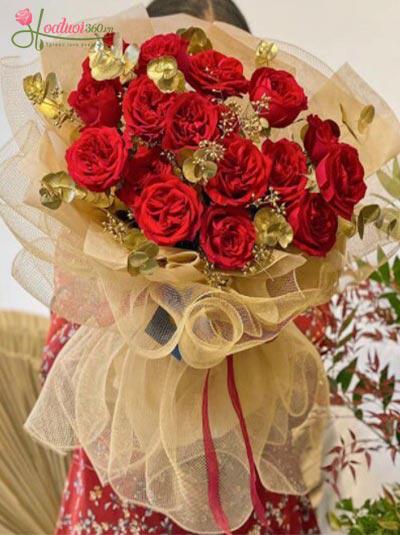 Bó hoa hồng Ohara -  Nét thanh khiết