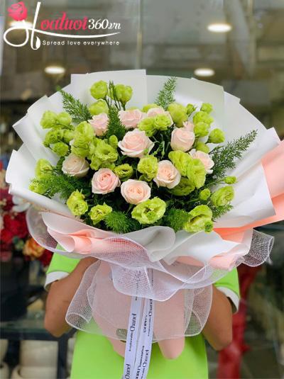 Bó hoa sinh nhật - Si mê dịu dàng
