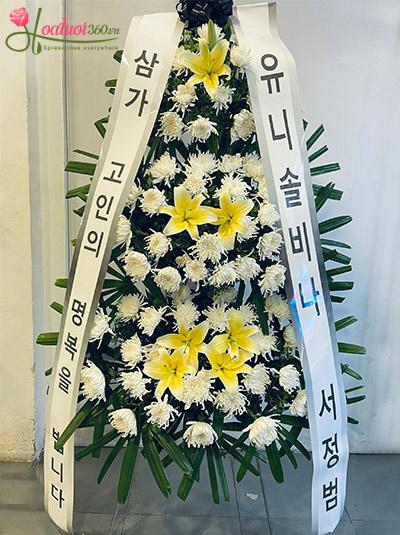 Kệ hoa chia buồn Hàn Quốc - Rest in peace
