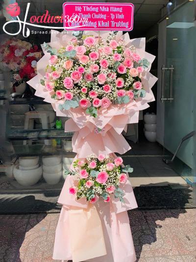 Kệ hoa khai trương - Thành công gấp bội