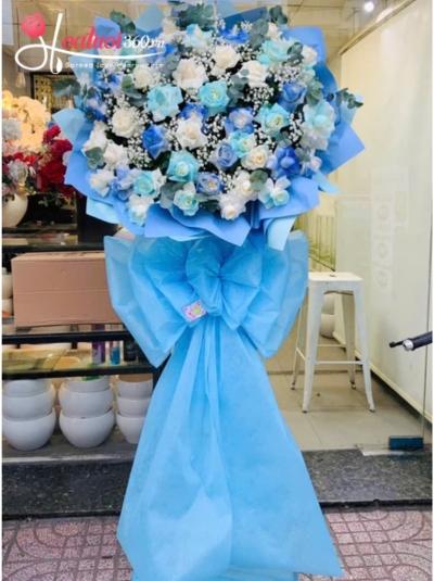 Kệ hoa khai trương - Thuỷ khí sinh tài