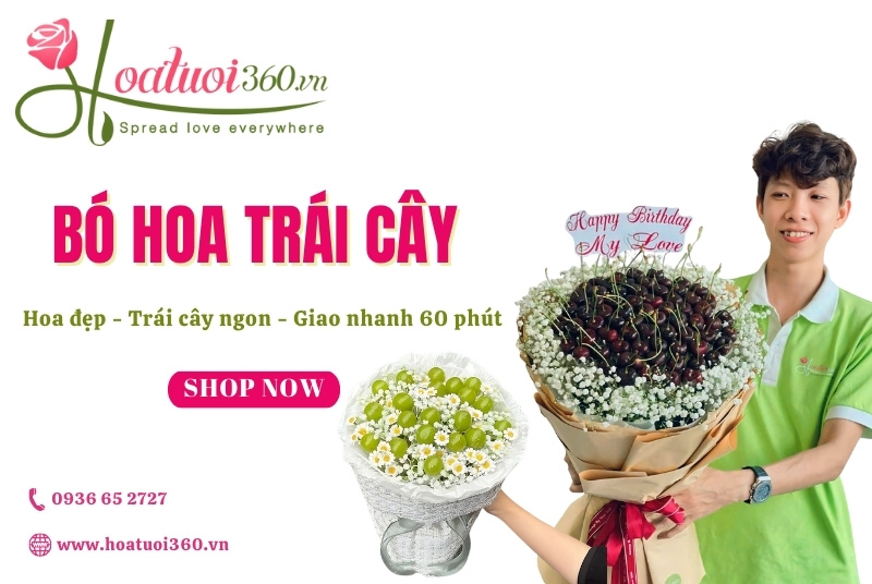 Hoatuoi360 - Cửa hàng bán bó hoa trái cây đẹp, chất lượng tại TPHCM
