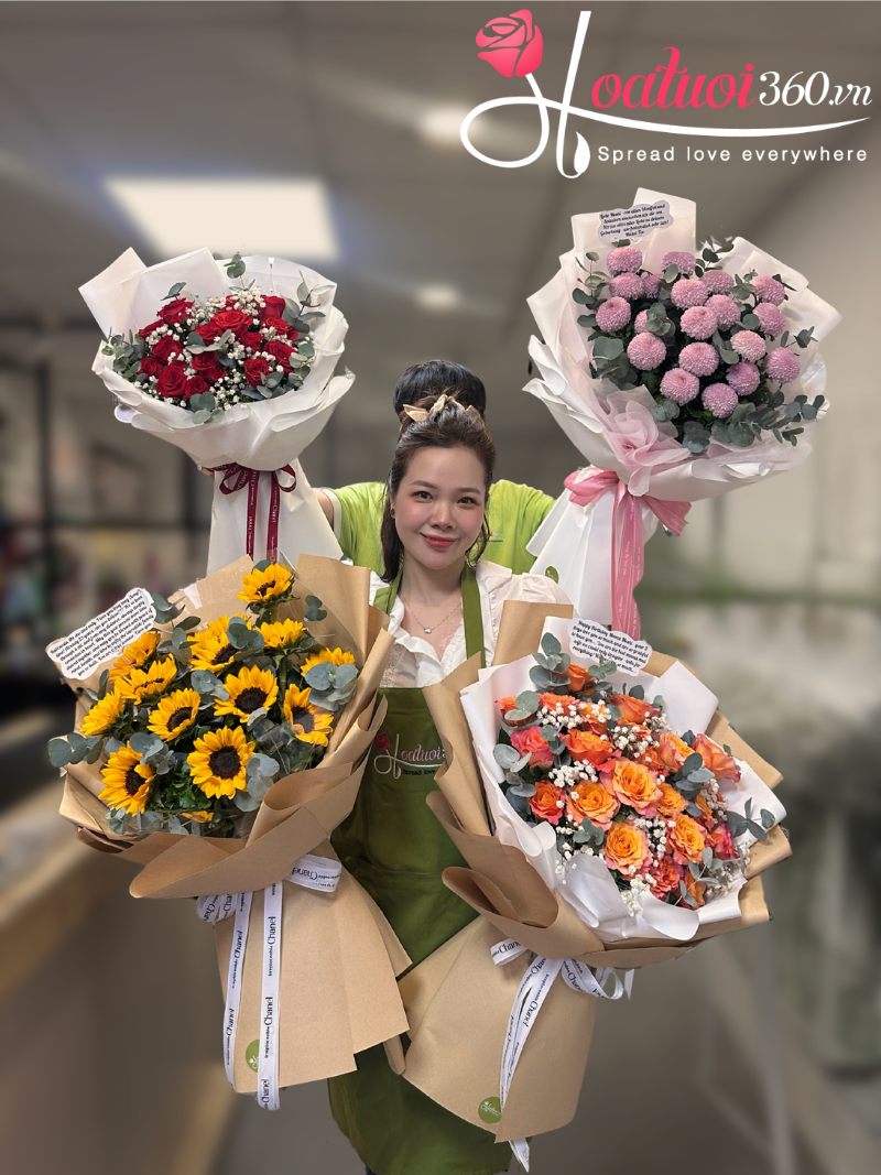 Những dịp thích hợp tặng hoa bó dài