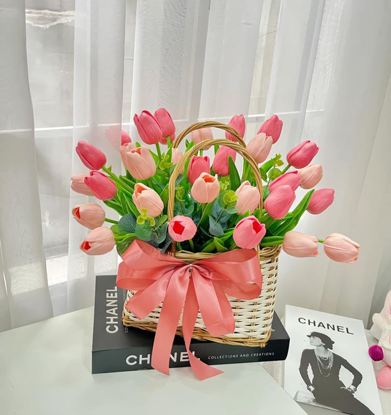 Giỏ hoa sáp theo số lượng