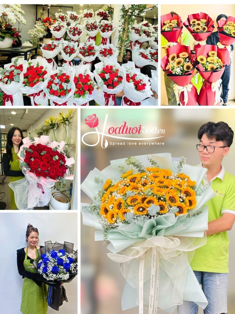 Hoa bó dài đẹp cho hội nghị và các sự kiện doanh nghiệp