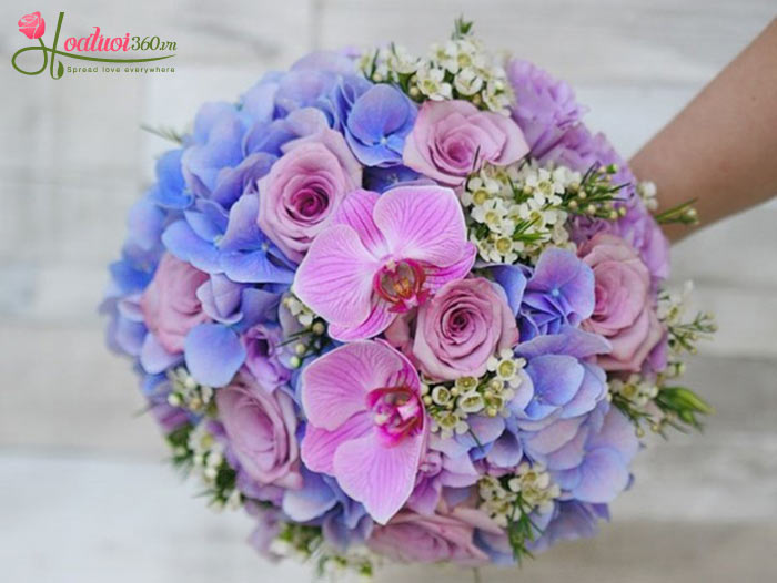 Hoa cưới cẩm tú cầu màu xanh: biểu tượng cho tình yêu và sự hy vọng