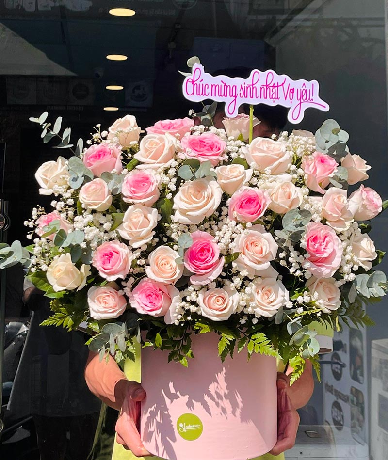 Hoa hồng hồng tặng mẹ sinh nhật