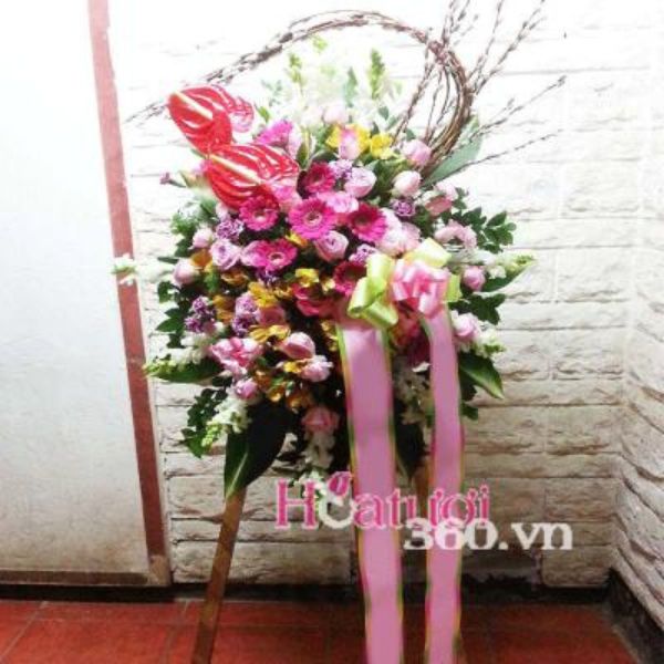 Kệ hoa khai trương Hàn Quốc – Phong cách ấn tượng