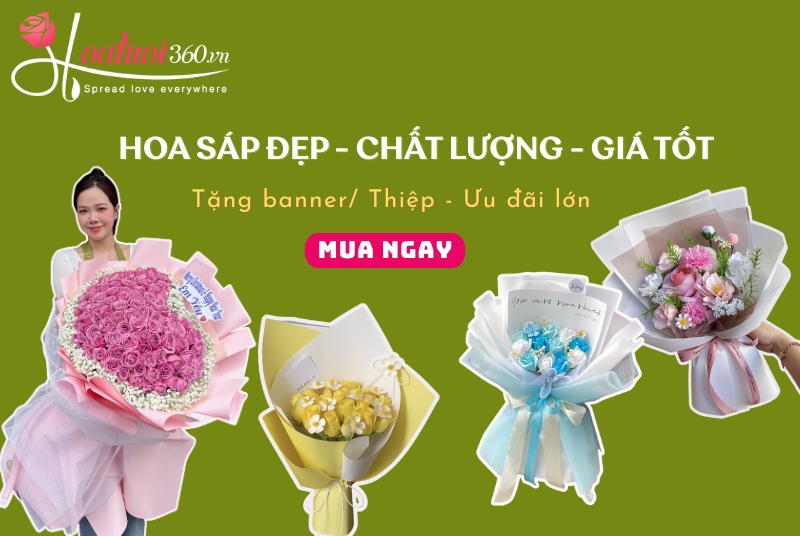 Địa chỉ mua hoa sáp đẹp, thơm tại TPHCM