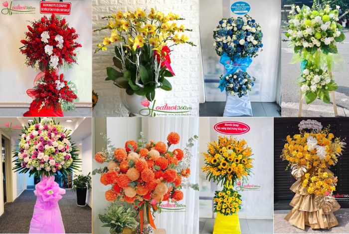 Giá kệ hoa khai trương cửa hàng dao động tùy shop bán hoa