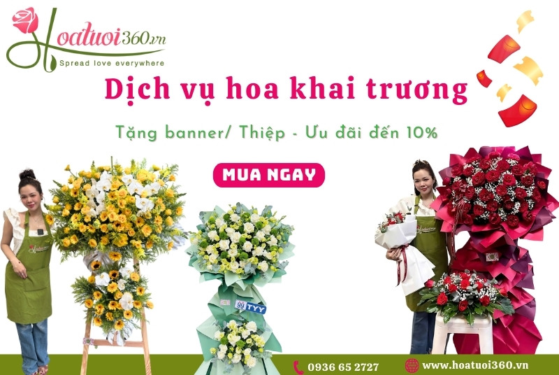 Ưu đãi khi mua hoa khai trương