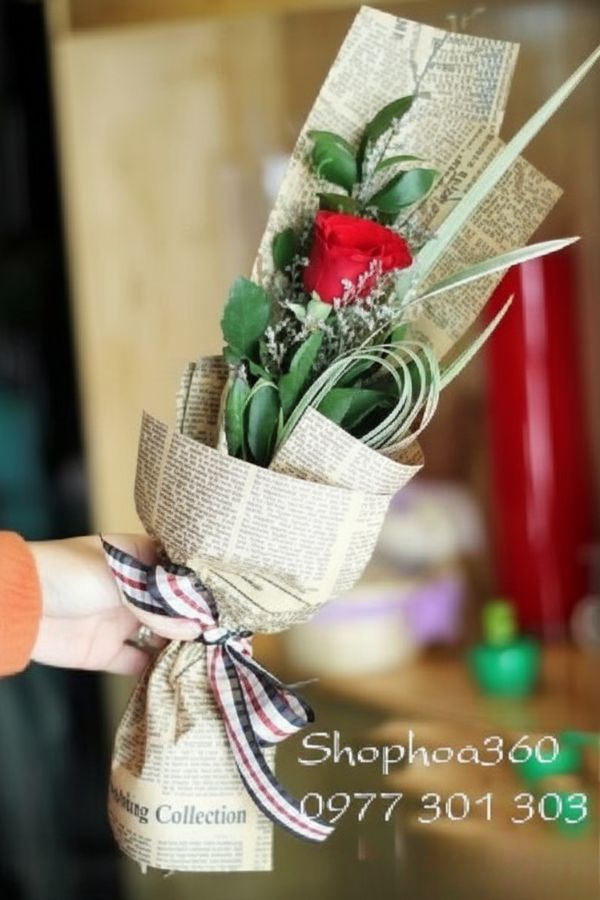 Bó hoa 1 bông - Yêu em chân tình