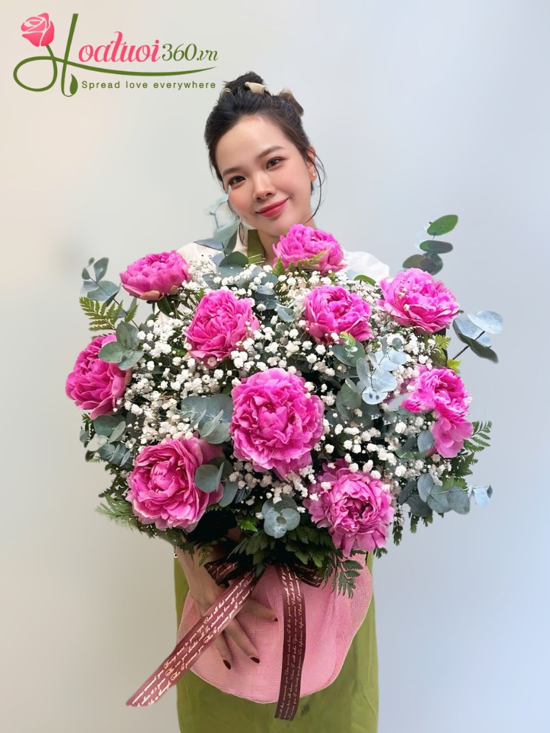 Lẵng hoa chúc mừng ngày 20 11 gắn kết tình thầy trò