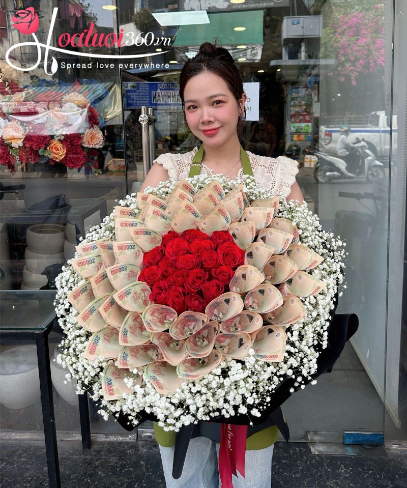 Hoa bằng tiền dáng dài hiện đại