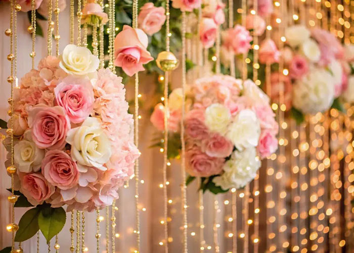 Trang trí lễ cưới với hoa cẩm tú cầu