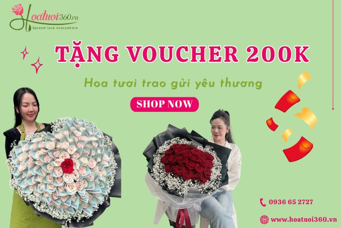 Khuyến mãi của shop hoa tươi đẹp giá rẻ tại Phường Vĩnh Hội