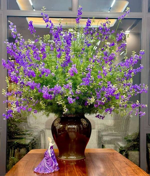 Bình hoa Violet tím đẹp cho không gian sống thêm sang trọng