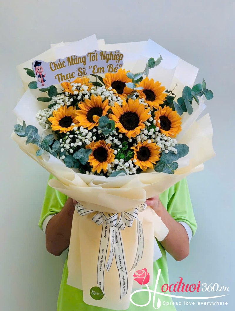 Bó hoa tulip chúc mừng