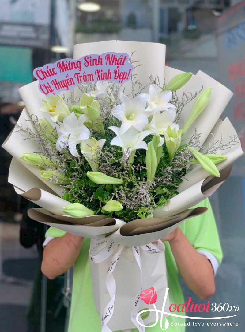 Hoa loa kèn bó tròn