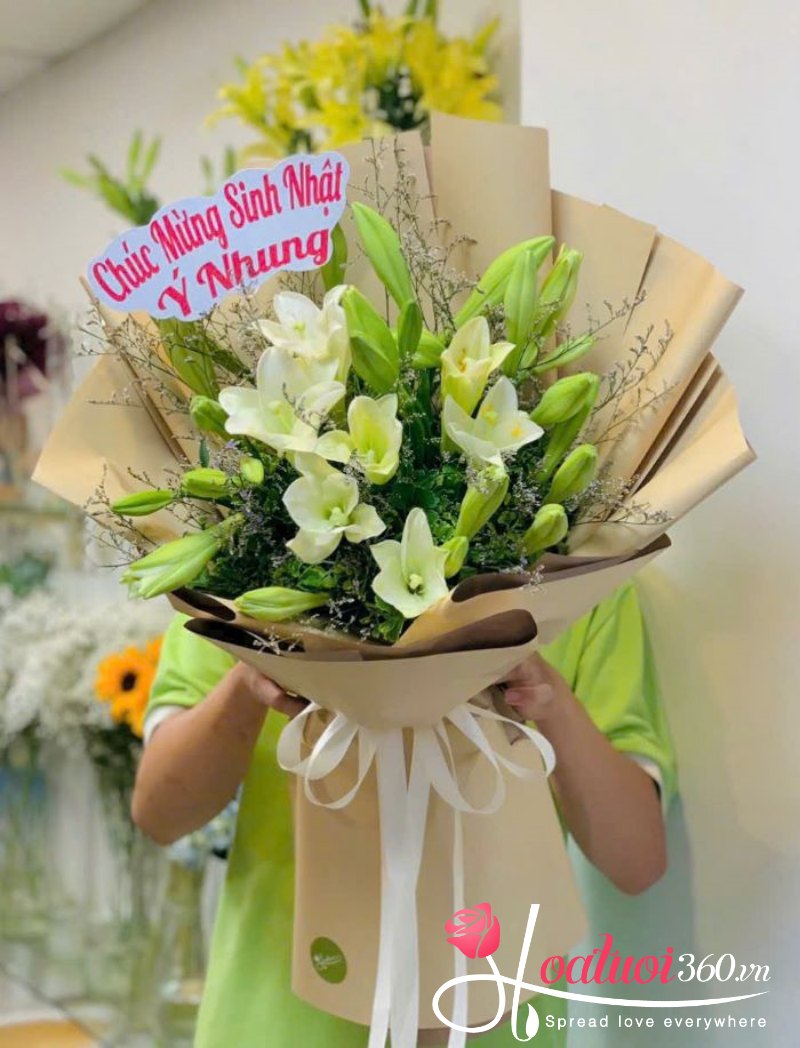 Hoa loa kèn bó tròn