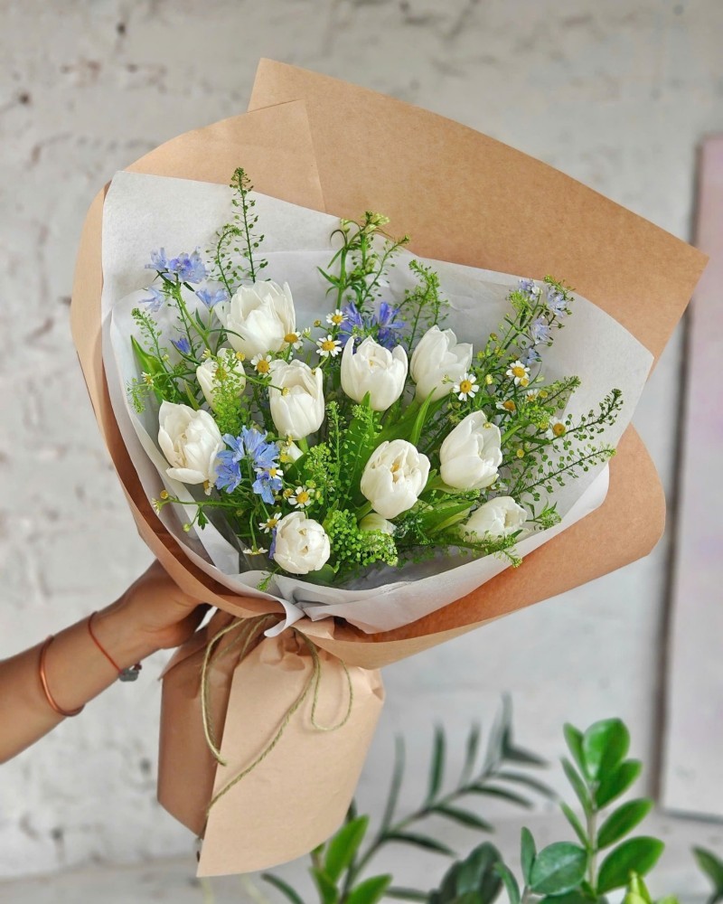 Bó hoa tulip kiểu Hàn