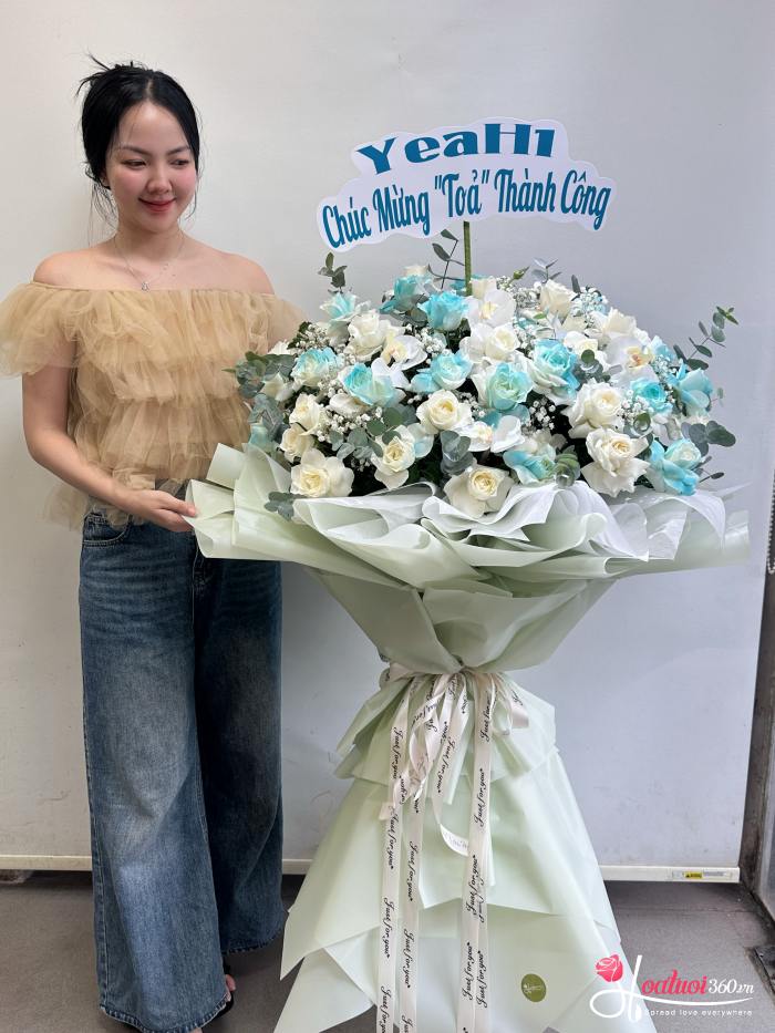 hoa khai trương tại shop hoa phường Bình Thạnh