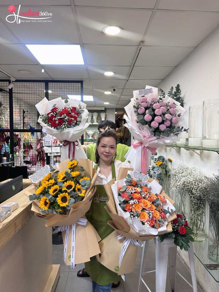 Đặt hoa sinh nhật tại tiệm hoa Phường Diên Hồng TPHCM