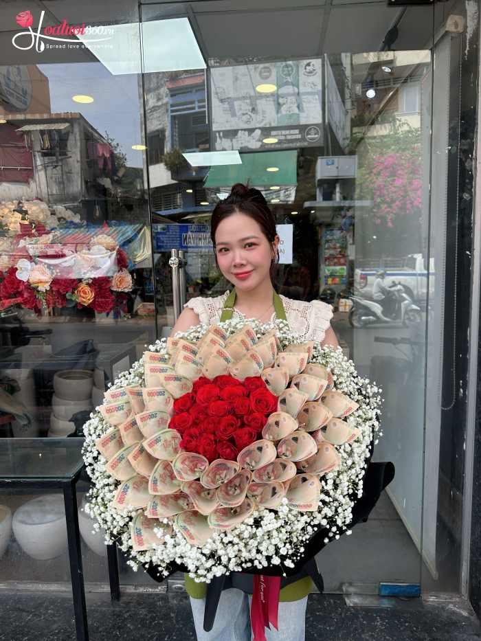 Đặt hoa tình yêu tại cửa hàng hoa tươi phường Vườn Lài TPHCM