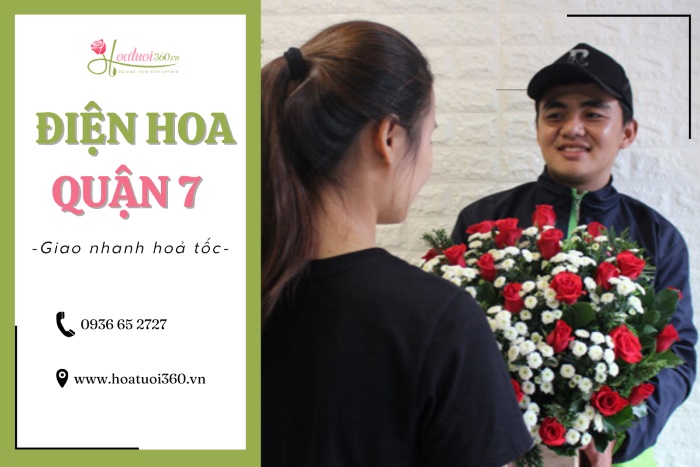 Dịch vụ điện hoa tươi quận 7 tại TPHCM