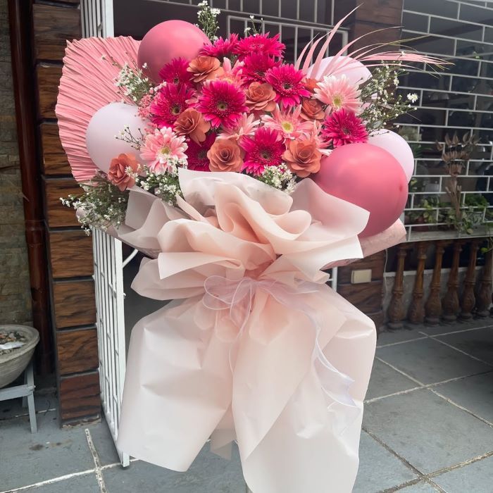 Kệ hoa khai trương Hàn Quốc phong cách hiện đại