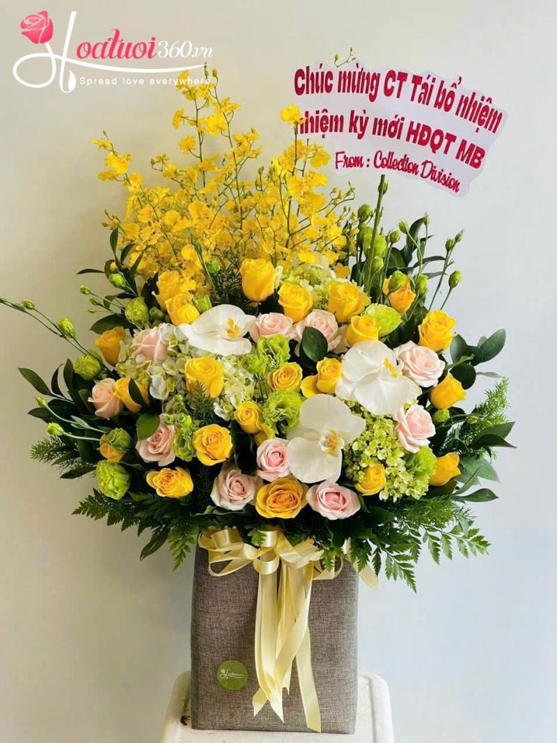 Lẵng hoa chúc mừng hội nghị, đại hội