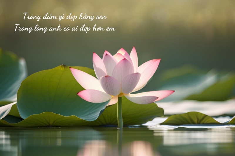 Stt thả thính về hoa sen