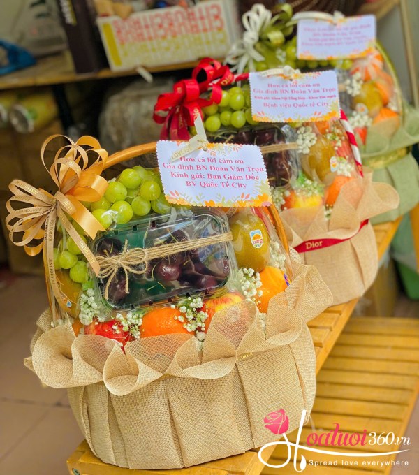 Giỏ trái cây cảm ơn - Tấm lòng vàng