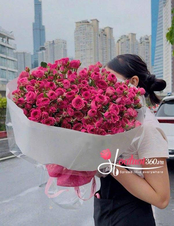 Bó hoa hồng chùm Sophia - Đôi ta ngọt ngào