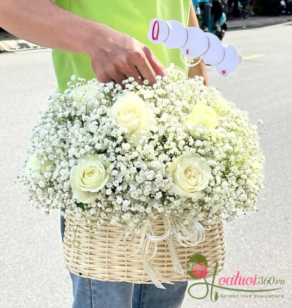 Giỏ hoa viếng đám tang - Bước chân về trời