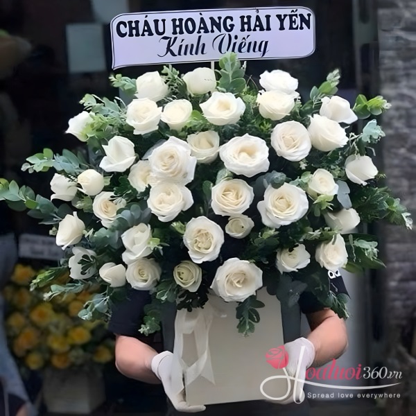 Hộp hoa viếng đám tang - Một kiếp an yên